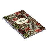 Cahier photo spirale Noël Patchwork vintage (Côté Droit)
