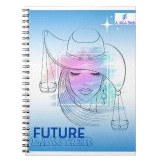 Cahier photo spirale pour futur avocat bleu et bla