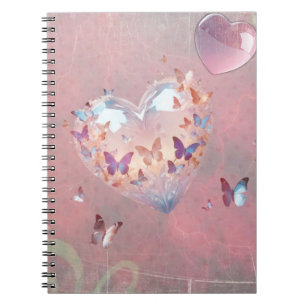 Cahier photo spirale Rêves doux rose