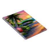 Cahier Plage Tropicale, Coucher de Soleil sur l'Oc (Côté Droit)