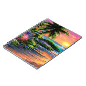 Cahier Plage Tropicale, Coucher de Soleil sur l'Oc (Côté gauche)