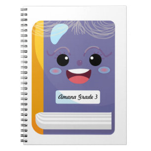 Cahier pour enfant de 3e année Visage drôle