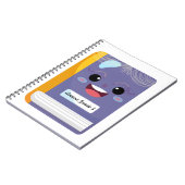 Cahier pour enfant de CM1 visage drôle (Côté gauche)