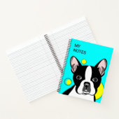 Cahier pour enfants avec Boston Terrier mignon (Intérieur)