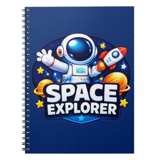 Cahier pour enfants explorateur de l'espace (Devant)