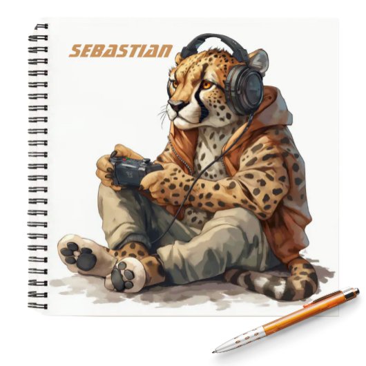 Cahier pour enfants Joueur Guépard