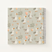 Cahier pour enfants Oie aquarelle mignonne (Dos)