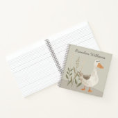 Cahier pour enfants Oie aquarelle mignonne (Intérieur)