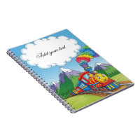 Cahier pour enfants Train Coloré – Couverture de c