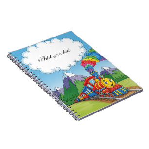 Cahier pour enfants Train Coloré – Couverture de c
