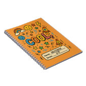 Cahier pour les enfants cools – Nom et niveau pers (Côté Droit)