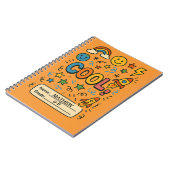 Cahier pour les enfants cools – Nom et niveau pers (Côté gauche)