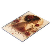 Cahier Premium Crimson Bloom (Côté gauche)