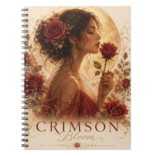 Cahier Premium Crimson Bloom (Devant)