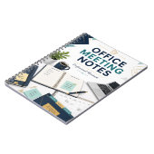 Cahier Professionnel de Notes de Réunion de Bureau (Côté gauche)