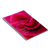 Cahier Promesses Rêves Fleurs Rose Rose (Côté Droit)