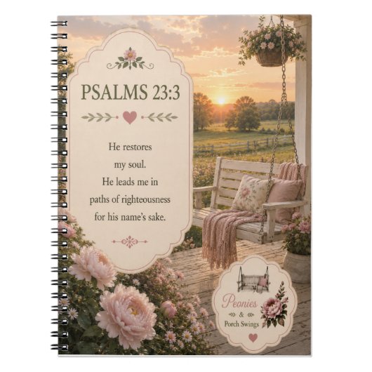Cahier Psaumes 23:3 (Devant)