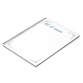 Cahier Que la neige tombe (Côté gauche)