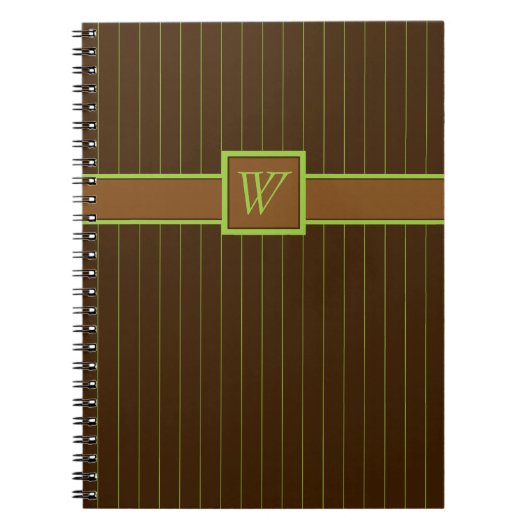 Cahier rayé au chocolat et au citron vert (Devant)