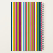 Cahier rayé vertical multicolore (Verso)