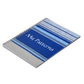 Cahier - Rayures bleues et blanches (Côté gauche)