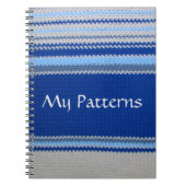 Cahier - Rayures bleues et blanches (Devant)