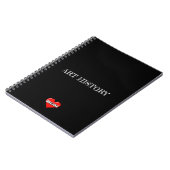 Cahier Regina Heart Noir (Côté gauche)