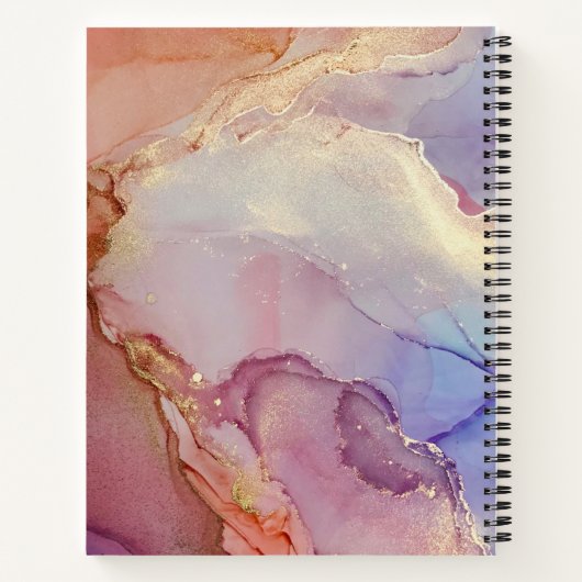 Cahier relié spirale élégant pour collège (Dos)