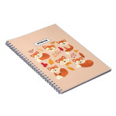 Cahier Renard Arrière-plan Coloré Animaux (Côté Droit)