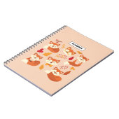 Cahier Renard Arrière-plan Coloré Animaux (Côté gauche)