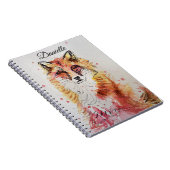 Cahier Renard roux nom de fille mignon (Côté Droit)