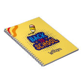 Cahier "Retour à l'école" personnalisé et amusant (Côté Droit)