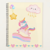 Cahier Rêves de Licorne Pastel (Devant)