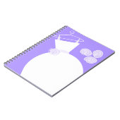 Cahier Robe de Mariée Violet (Côté gauche)