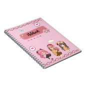 Cahier Rose Fille Mignonne (Côté Droit)