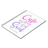 Cahier Rose & Violet Choses Mignonnes Que Mon Enfa (Côté gauche)