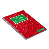 Cahier rouge et vert de Noël, Nom (Côté Droit)