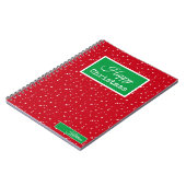 Cahier rouge et vert de Noël, Nom (Côté gauche)