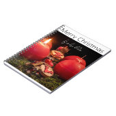 Cahier rouge festif de Noël joyeux (Côté gauche)