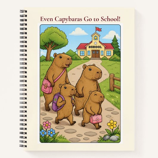 Cahier Scolaire Capybara (Devant)