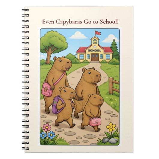 Cahier Scolaire Capybara (Devant)