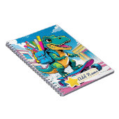 Cahier Scolaire Éditable Dinosaure – Planche à Rou (Côté Droit)