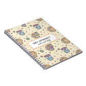 Cahier scolaire motif d'illustrations mignonnes (Côté Droit)