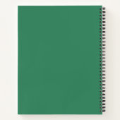 Cahier Scolaire Personnalisé Vert Classe d'Anglais (Dos)