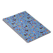 Cahier Simple Bleu Feuilles d'Automne Corgi (Côté Droit)