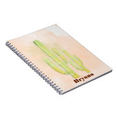 Cahier Simple Cactus à l'Aquarelle Sud-Ouest (Côté Droit)