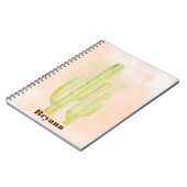 Cahier Simple Cactus à l'Aquarelle Sud-Ouest (Côté gauche)