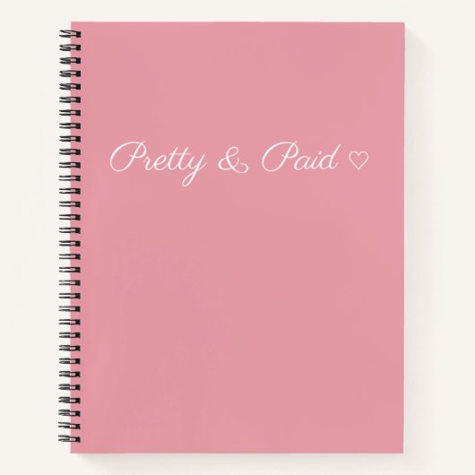 Cahier Simple, Joli & Réalisé avec Amour (Devant)