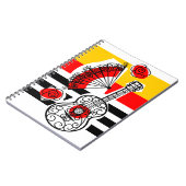 Cahier Souvenirs d'Espagne à rayures classiques (Côté gauche)