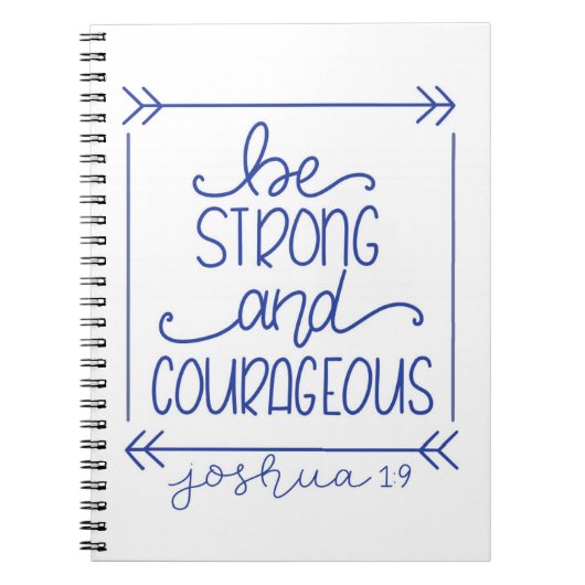 Cahier Soyez Forts et Courageux (Devant)